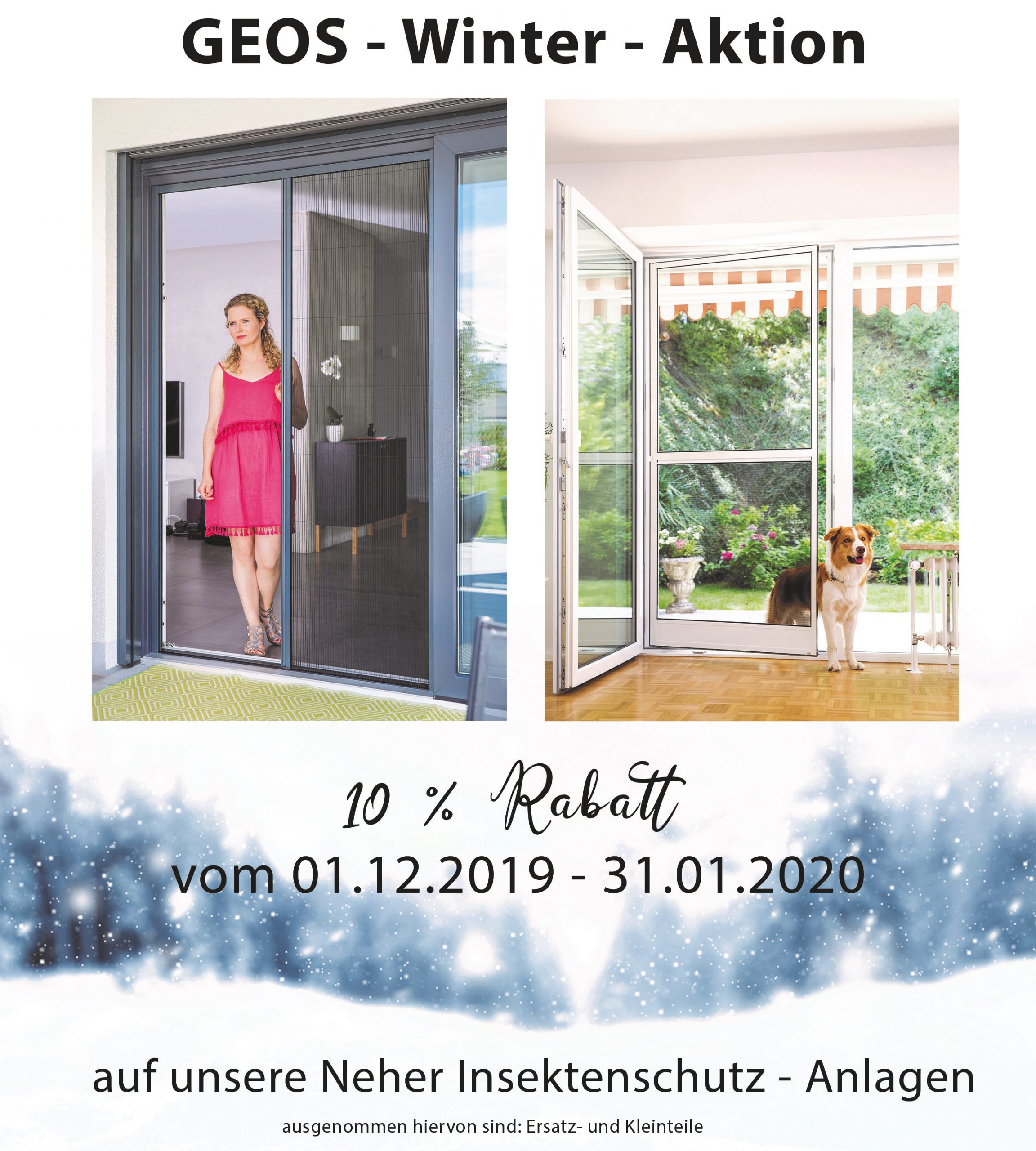 GEOS WINTER AKTION 10% Rabatt von 01.12.2019 bis 31.01.2020